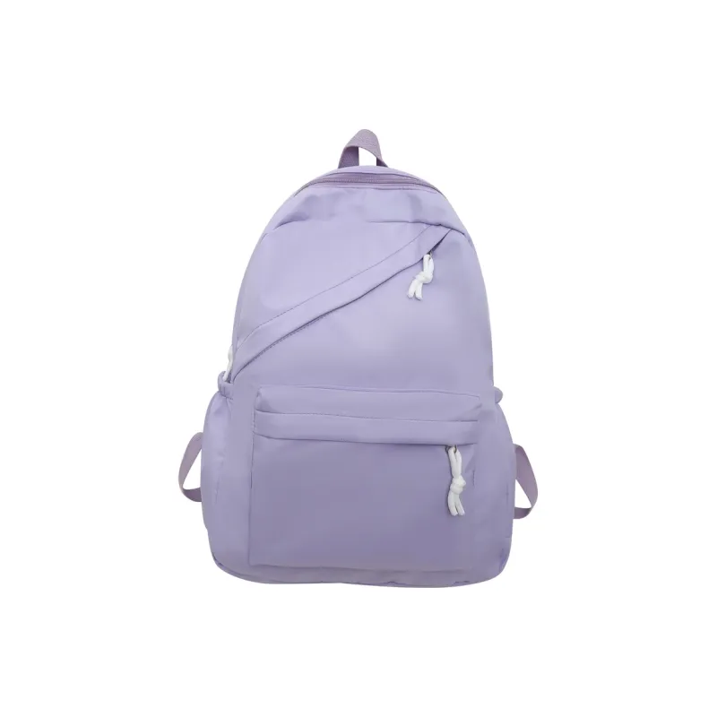 MingLu Nylon Backpack Regular Unisex Yellow/Green/Blue/Purple/Black/White/Blue/Pink-9