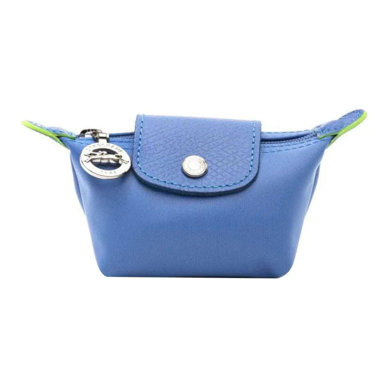 LONGCHAMP Le Pliage Green Recycled Polyamide Canvas Coin Purse Regular Women's Blue-0