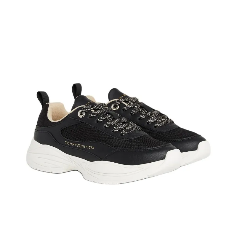 Tommy Hilfiger Low Top Casual Shoes Women's Black-1