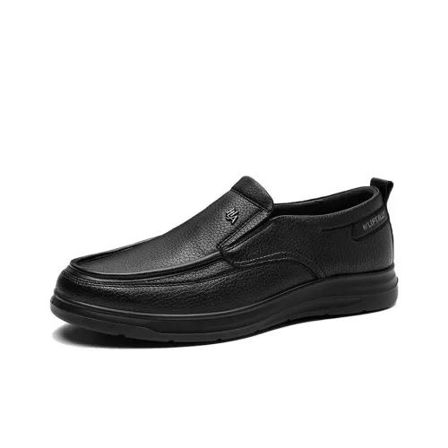 HLA Men's Casual Shoes Men Low-Top Black