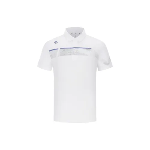 DESCENTE Field Collection Polo Shirts Men WT-WHITE