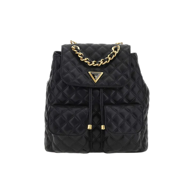 GUESS Artificial Leather Backpack Women's Black-0