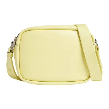 CALVIN KLEIN Recycled Polyester Shoulder Bag, Crossbody Bag Women's Yellow Sand