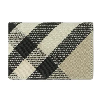 Burberry Polyester Cotton Blend Card Holder Women's Moss Green
