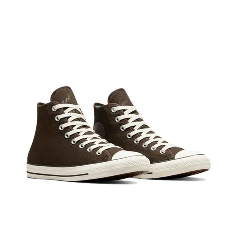 Converse Chuck Taylor All Star Non slip Wear resistant Shock Absorption High Top Canvas Shoes Unisex Brown-2