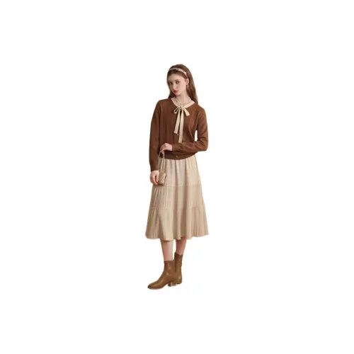 I BELIEVE YOU Knitwear Women's Chestnut Brown