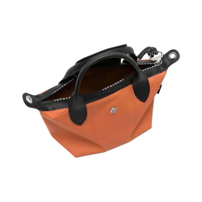 LONGCHAMP Le Pliage Energy Recycled Cotton Handbag Trumpets Women's Rusty Brown & Black-2