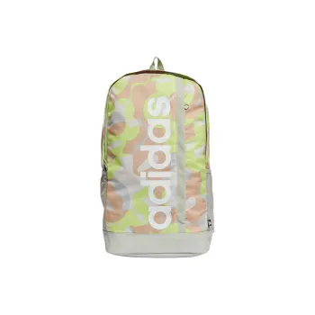 Adidas Recycled Polyester Plain Fabric Backpack Women's Multicolor & Silver & White