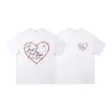 Cursive love heart - two pieces in white