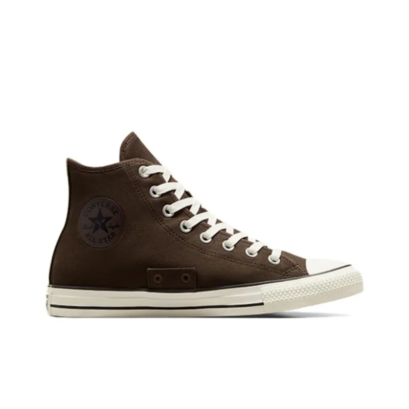 Converse Chuck Taylor All Star Non slip Wear resistant Shock Absorption High Top Canvas Shoes Unisex Brown-1