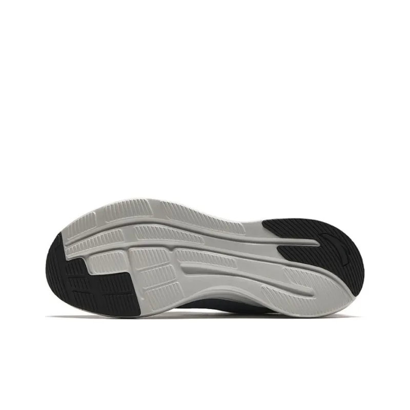 Anta Cushioning Wear-Resistant Low-Top Running Shoes Men's Gray Black-3