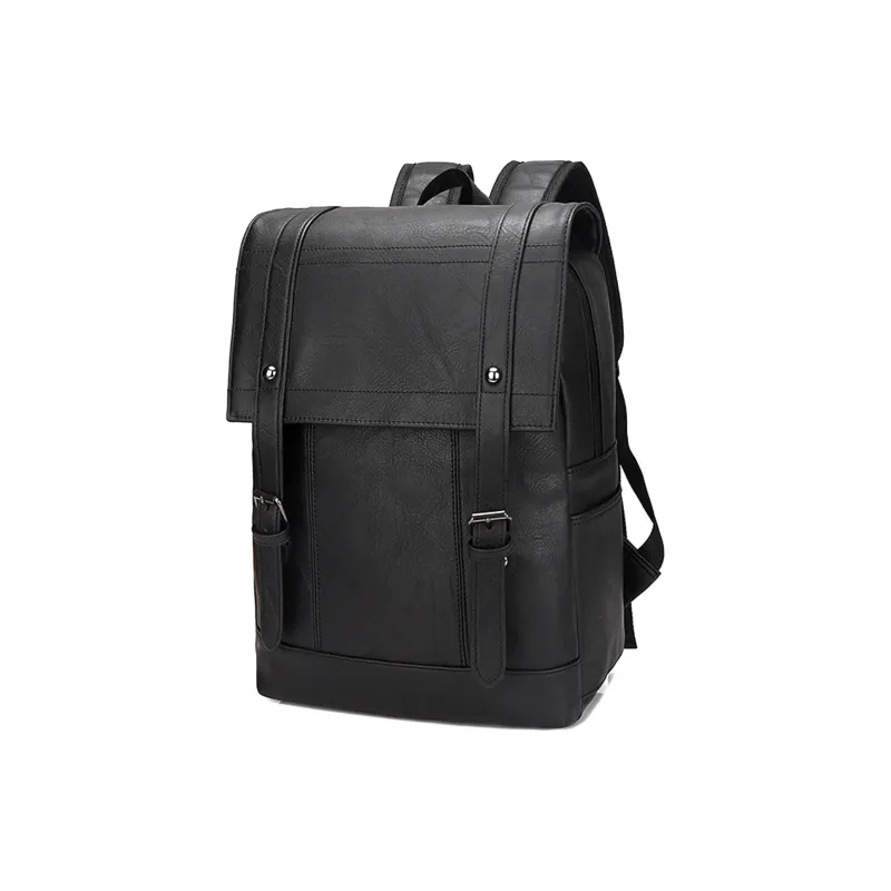 Slazenger PU Backpack Regular Unisex Black/Brown/Light Brown-2