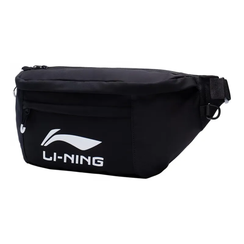 LiNing Canvas Fanny Pack, Sling Bag, Canvas Bag, Shoulder Bag, Crossbody Bag Regular Unisex Black-3