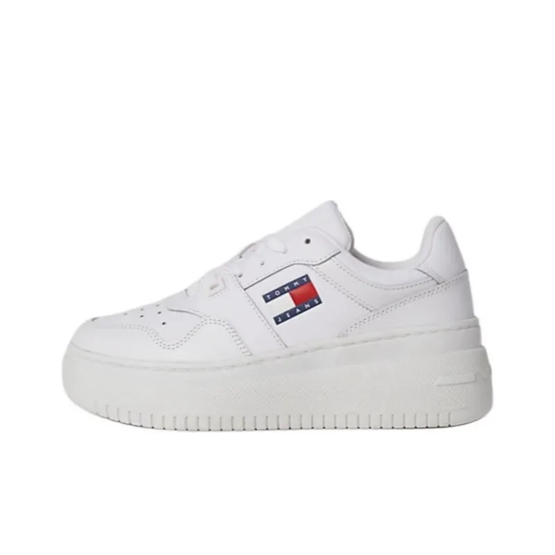 Tommy Hilfiger Low Top Skateboard Shoes Women's White-0