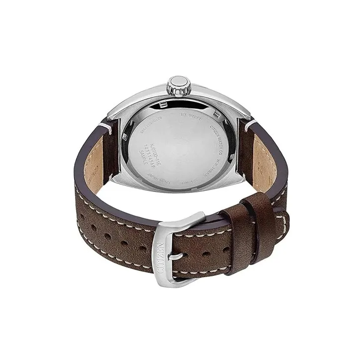CITIZEN Automatic Mechanical Movement Cowhide Strap Watch 42mm Men's Watches Black Dial NJ0100-11E-2