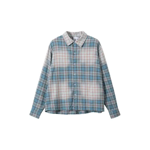 KREATE Shirts Unisex Blue Plaid