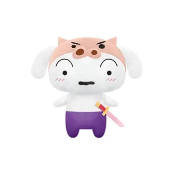 TAITO x Crayon Shinchan Mecha DeKaman Nekko R Plush Toy ~ Fabric Lining With Brisk Guard Dolls Plush Doll 40cm High