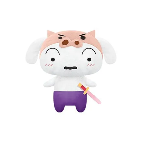 TAITO x Crayon Shinchan Mecha DeKaman Nekko R Plush Toy ~ Fabric Lining With Brisk Guard Dolls Plush Doll 40cm High-0