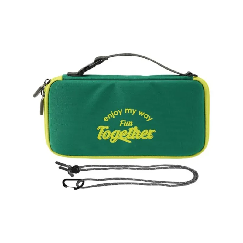 M Square Polyester One Shoulder Handbag, Crossbody Bag, Travel Storage Bag Unisex Green-0