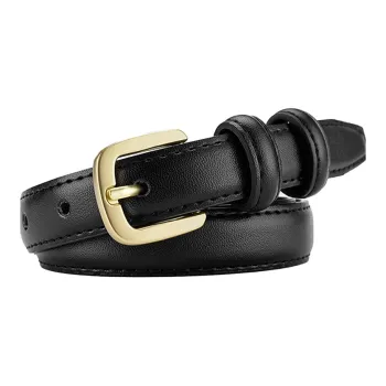 FUO Jeans Business Suit Dress Combination Leather Belts Women's