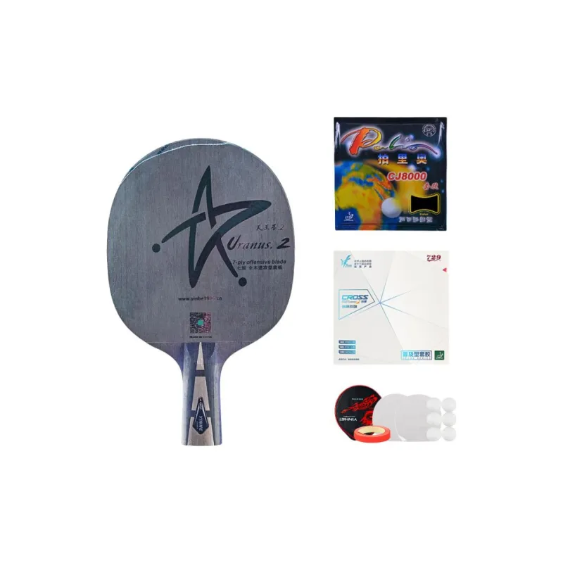 YINHE All Wood Ping Pong Paddles Fast Attack Suitable Playing Style Unisex Shakehand Grip Penhold Grip-3