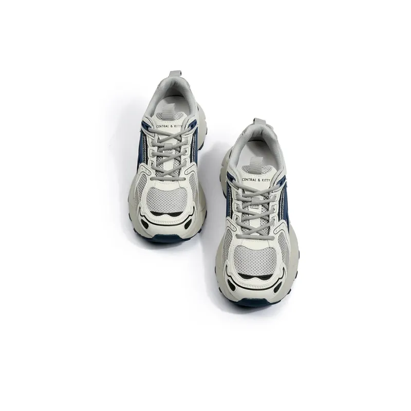 CENTRAL&KITTY Anti-Slip Wear-Resistant Low-Top Chunky Sneakers 5cm Women's-5