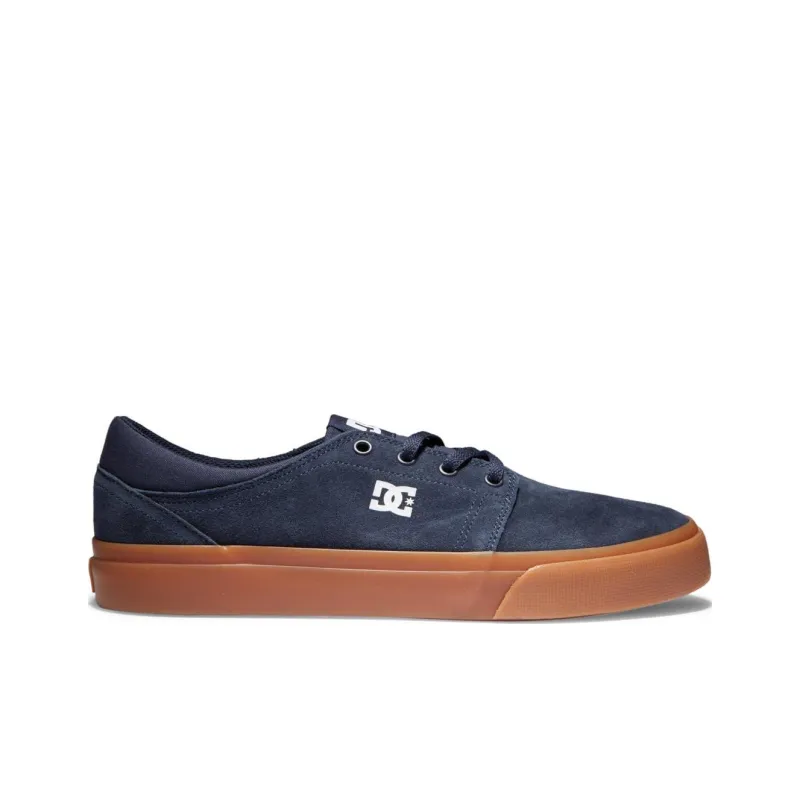DC Shoes Anti Slip Wear Resistant Low Top Skateboard Shoes Unisex Blue-1