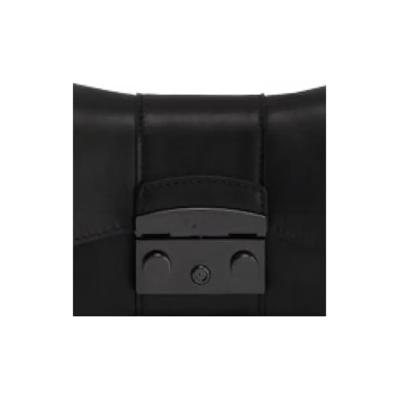 Furla Metropolis Collection Soft Smooth Leather Shoulder Bag, Crossbody Bag Mini Women's Black-5