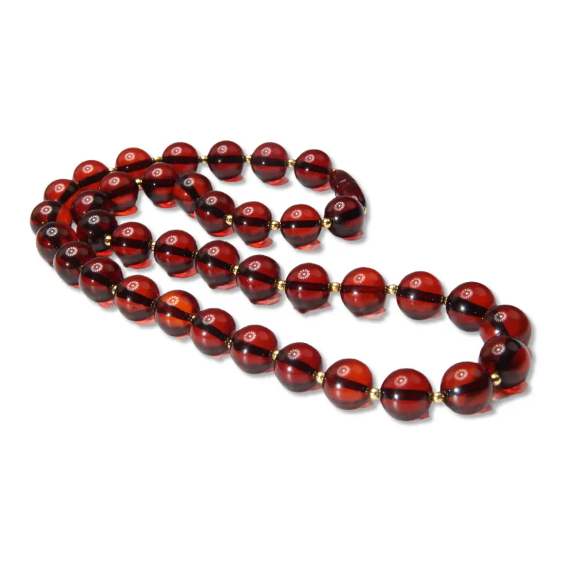 Xiangyan Amber Beeswax Fine Jade Necklaces Women's-0