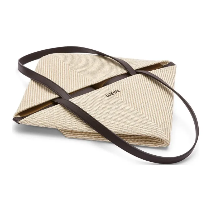 LOEWE Fabric Handbag Unisex Beige & Natural-4