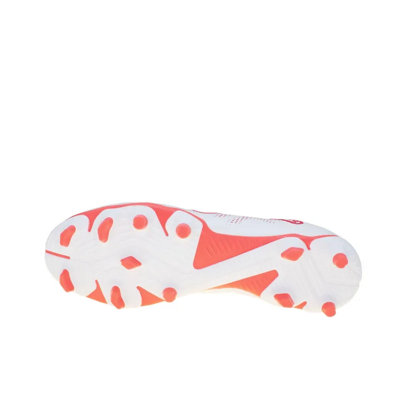 PUMA Future Play AG Short Rubber Studs FG Long Rubber Studs Cushioning, Wear Resistant Soccer Shoes Unisex White Red-3