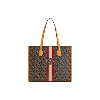 GUESS Polyurethane One Shoulder Handbag Regular Women's Black & Multicolor