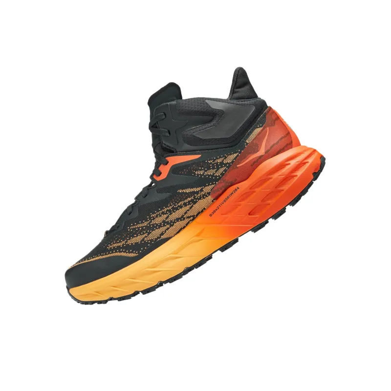 HOKA ONE ONE Speedgoat 5 Mid GORE TEX' Shock Absorbers With Slip Resistant Features Mid Top Running Shoes Unisex Orange-2