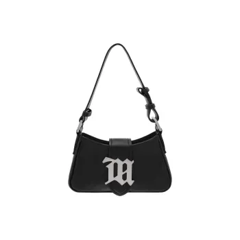 Misbhv Cow Leather Handbag Shoulder Bag Women's Black
