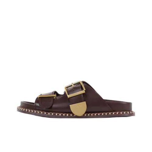 Chloé Rebecca Flat Leather Slides