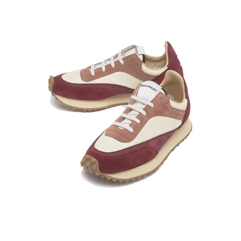 SPALWART Low Top Casual Shoes Unisex Beige Red-1