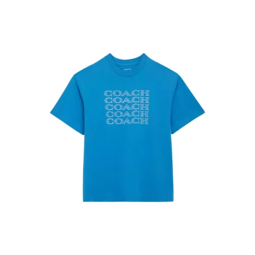 COACH T-Shirts Men Bright Blue