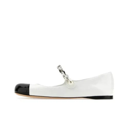 MIU MIU Mary Jane Shoes Women's Black/White