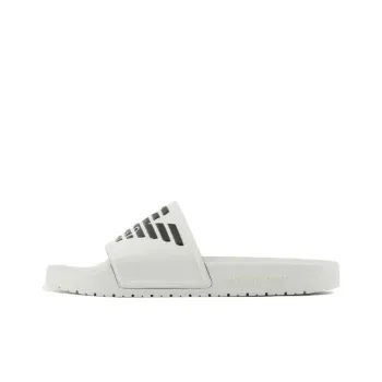 EMPORIO ARMANI Odor Resistant Slide Slippers Men's White