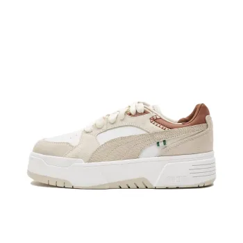 PUMA CA. Flyz For The Fan Base Anti-Slip Wear-Resistant Low-Top Skateboard Shoes Women's Light Brown
