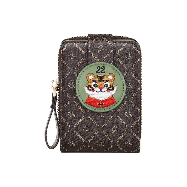 Gorora PVC Card Holder Regular Women's Matcha Green/Moonlight Blue-4