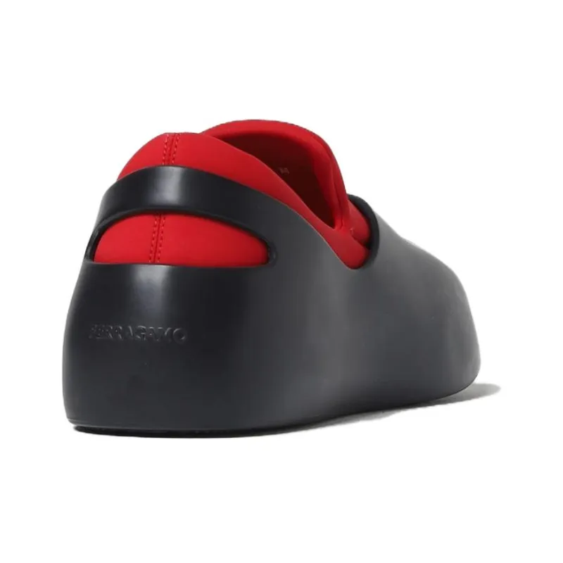 FERRAGAMO Hybrid Logo-patch Panelled Sneakers-4