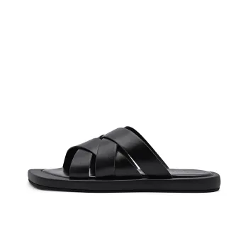 PEDRO Slide Slippers Women's Black/Beige/Purple