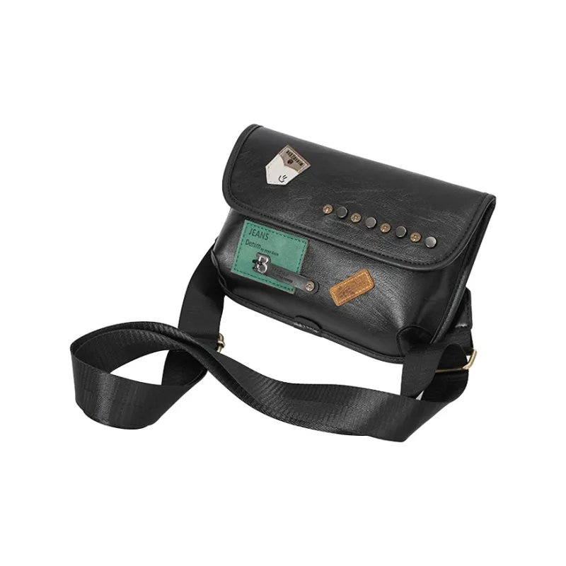 COTECi PU Shoulder Bag Regular Unisex Black-3
