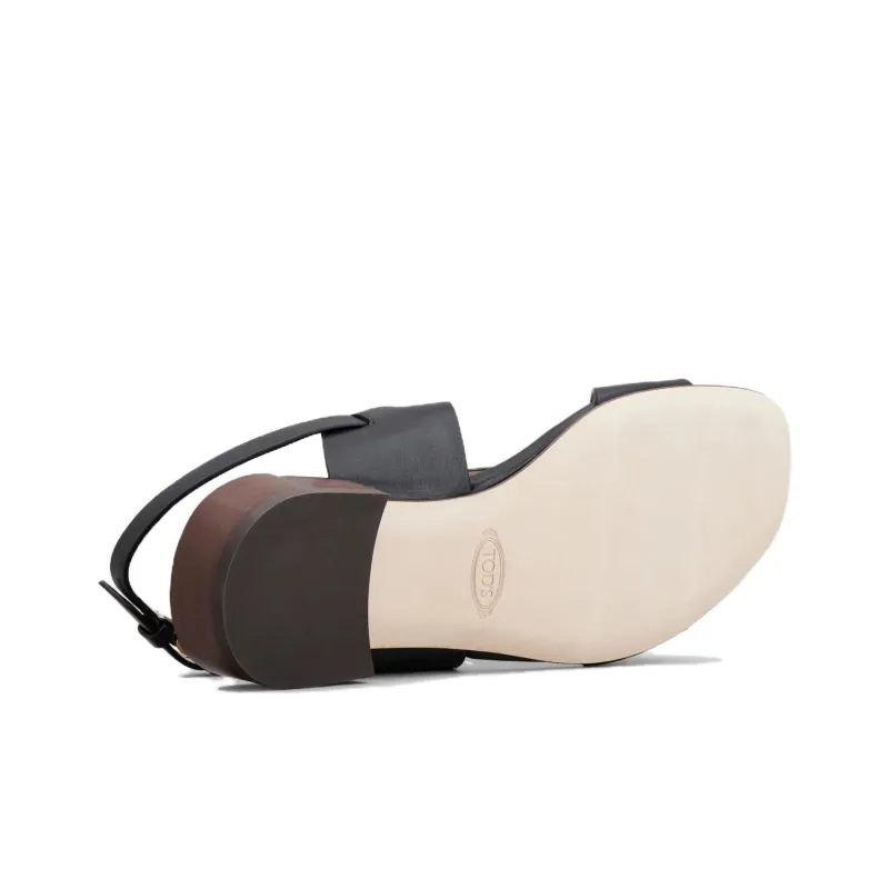 TOD'S Logo Engraved Buckle Fastened Sandals Women's-4