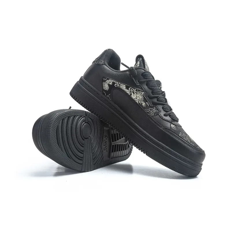 Jifffly Anti-Slip Wear-Resistant Low-Top Skateboard Shoes Unisex White Silk-10