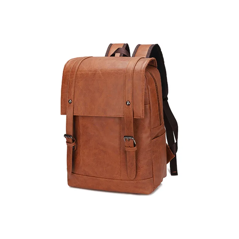 Slazenger PU Backpack Regular Unisex Black/Brown/Light Brown-10