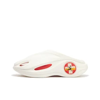 361° Whale 2 Physician Run Team Collaboration Color Scheme Clogs Unisex White Red