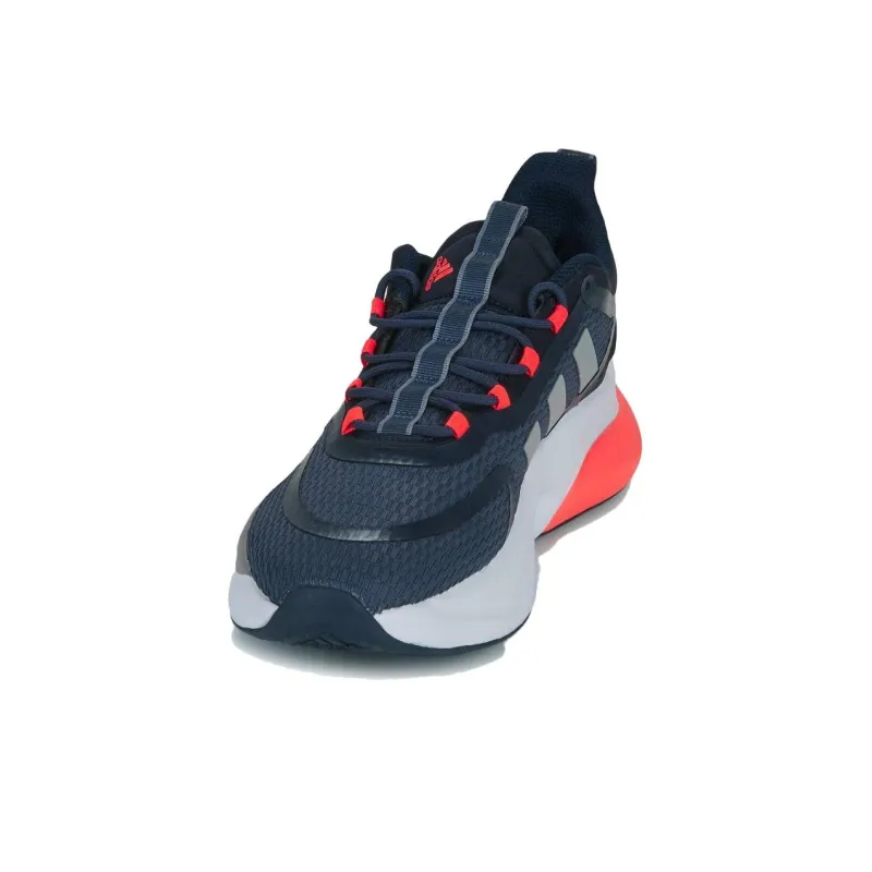 Adidas Alphabounce+ Cushioning Wear Resistant Low Top Running Shoes Men's Dark Blue-3