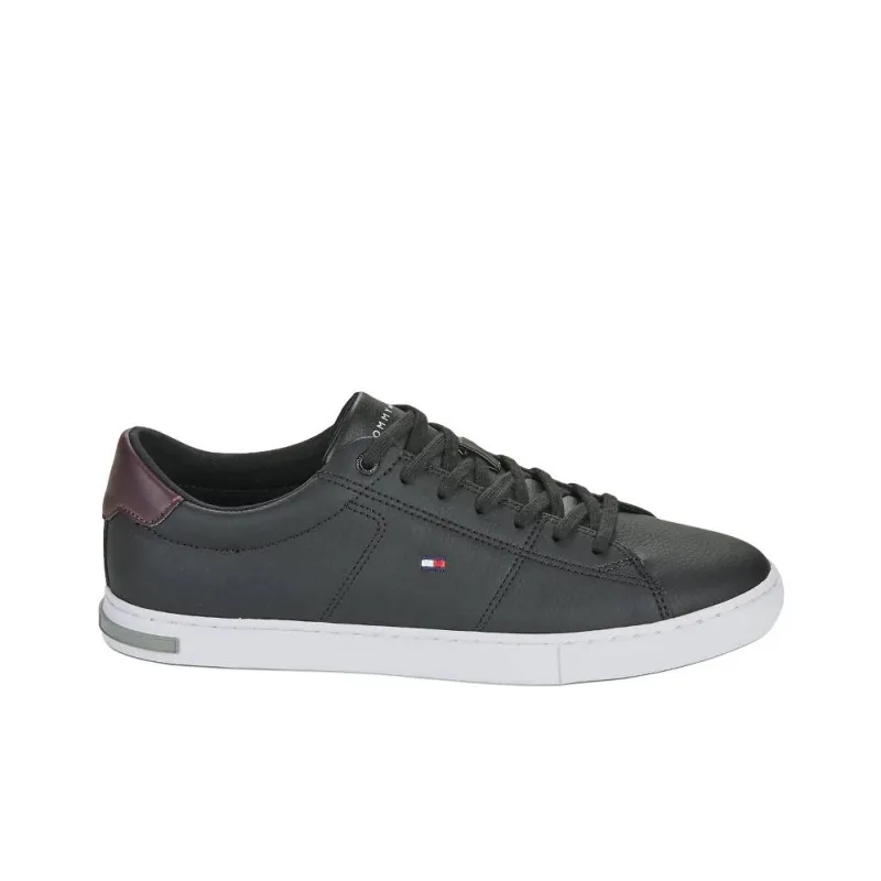 Tommy Hilfiger Lightweight Low Top Skateboard Shoes Men's Black-1
